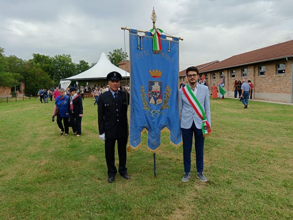 Empoli, il Gonfalone del Comune all’80° anniversario della strage di Fossoli