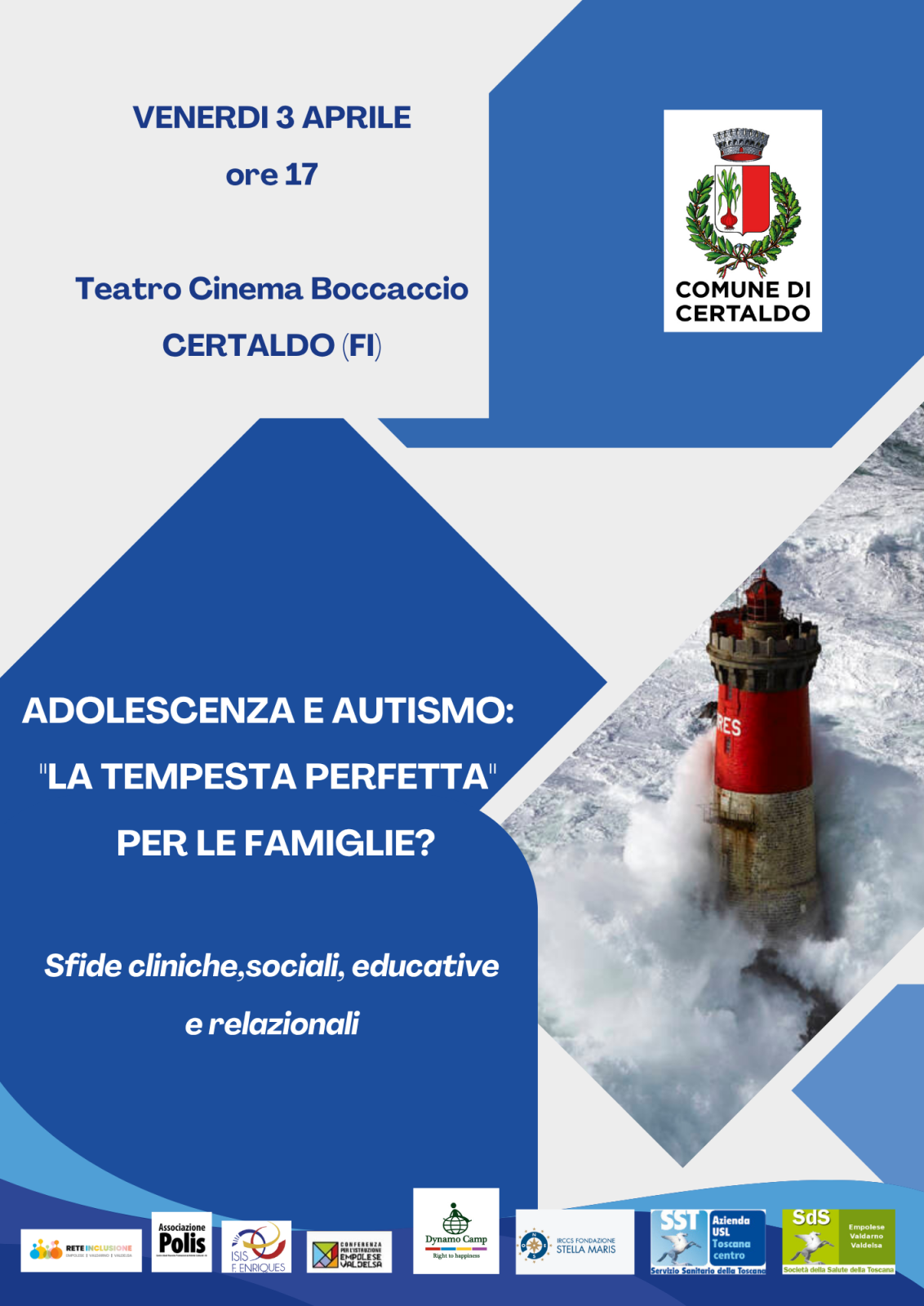 Settimana Blu a Certaldo, l&rsquo;autismo al centro: convegno al Boccaccio sulle sfide dell'adolescenza