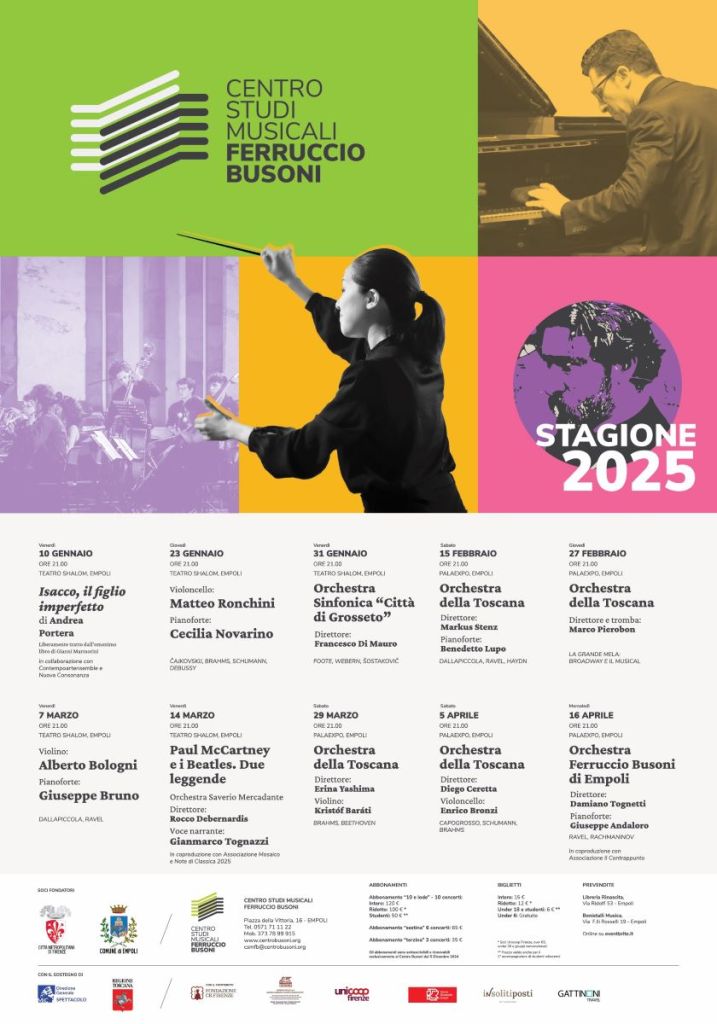 La stagione concertistica del Centro Busoni: dieci appuntamenti da gennaio ad aprile