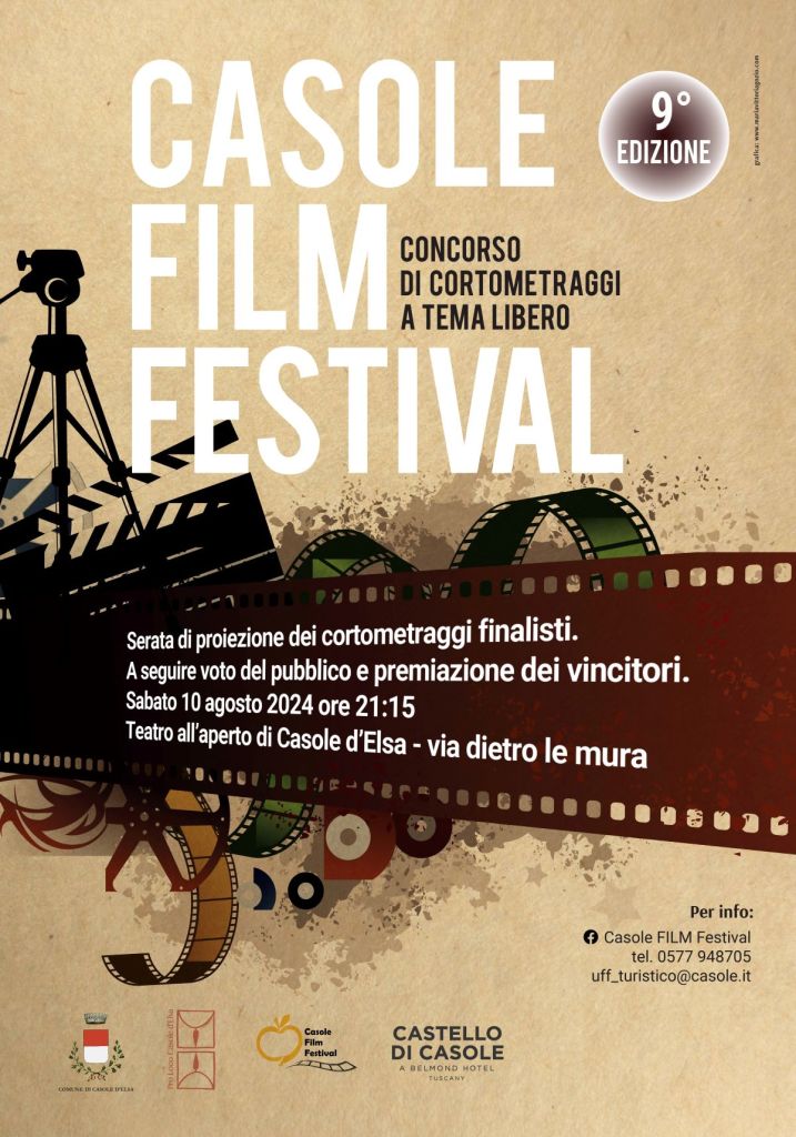 Casole, appuntamento con la nona edizione del “Casole FILM Festival”