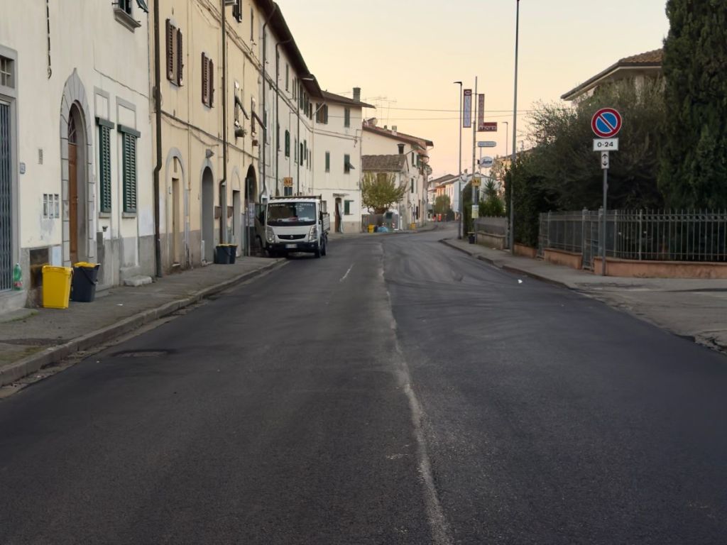 Empoli,  via Val d'Orme riasfaltata. Prossimi passi a Marcignana e Carraia