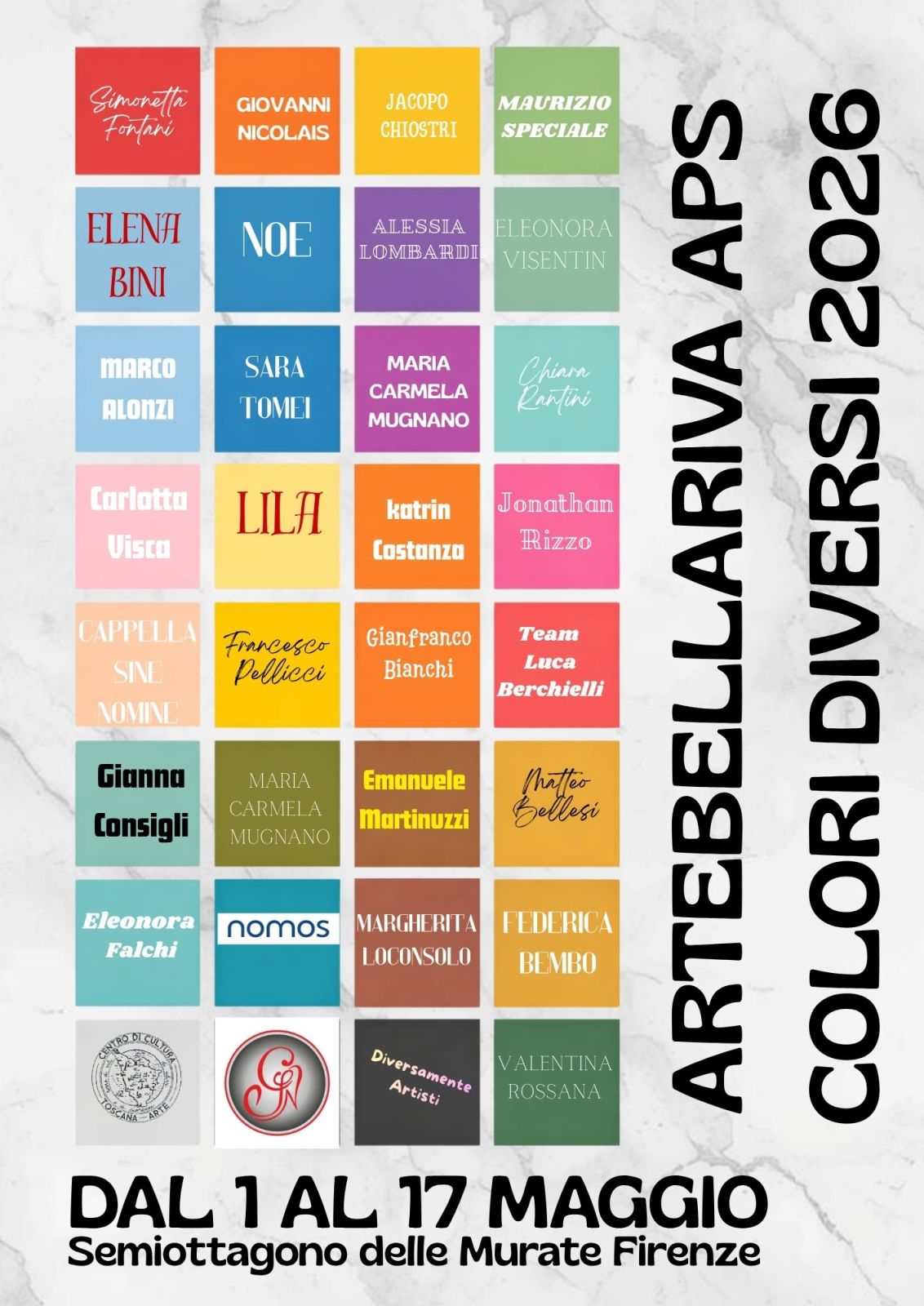 Firenze, torna "Colori Diversi": alle Murate la sesta edizione tra arte, inclusione e innovazione