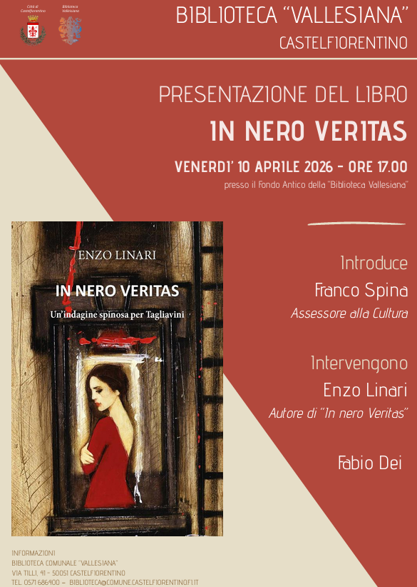 Intrighi e misteri a "Vetus": Enzo Linari presenta il nuovo giallo "In Nero Veritas"