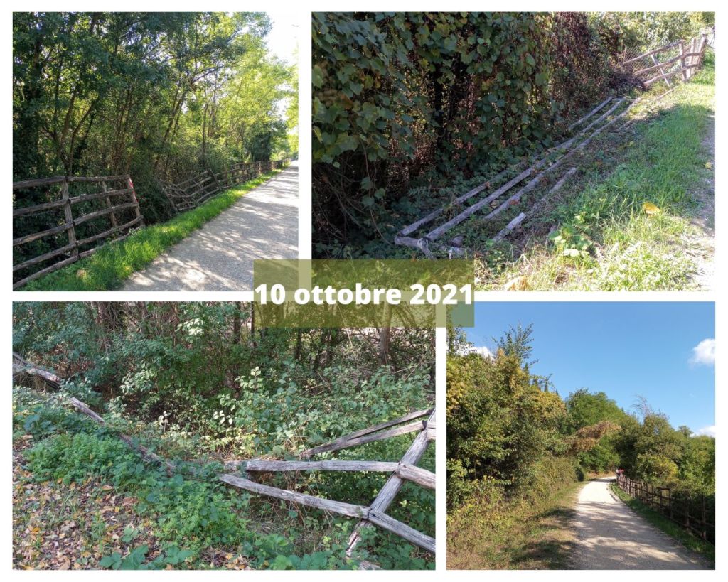 Pista ciclabile Colle Poggibonsi abbandonata all'incuria