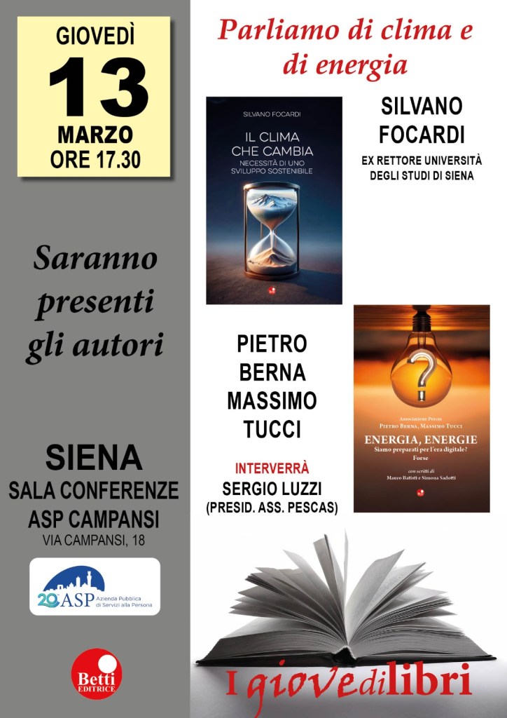 I Giove-dì libri: Parliamo di clima con Silvano Focardi