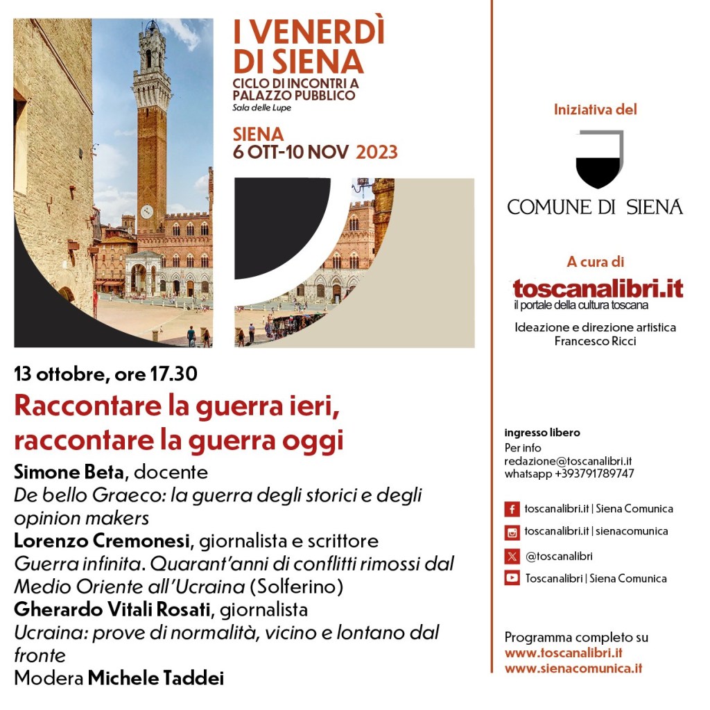 Quarant'anni di conflitti. A Siena le voci degli inviati di guerra