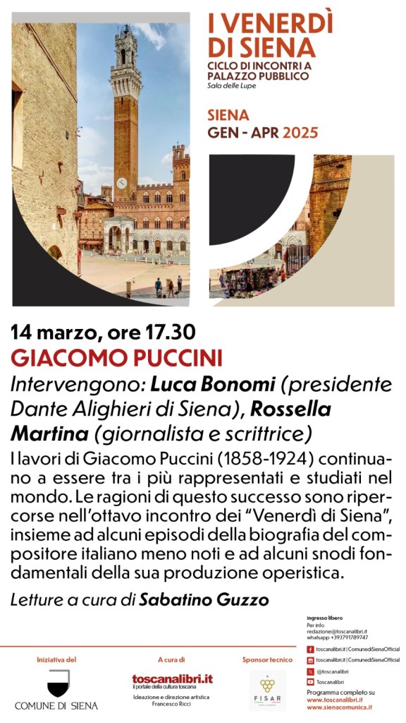 I Venerdì di Siena. Incontro dedicato a Giacomo Puccini