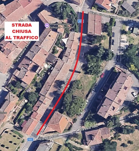 Rivoluzione viabilit&agrave; a Barberino Val d'Elsa: chiude un tratto della Cassia SR2 dal 22 giugno. Ecco la guida a deviazioni e percorsi alternativi