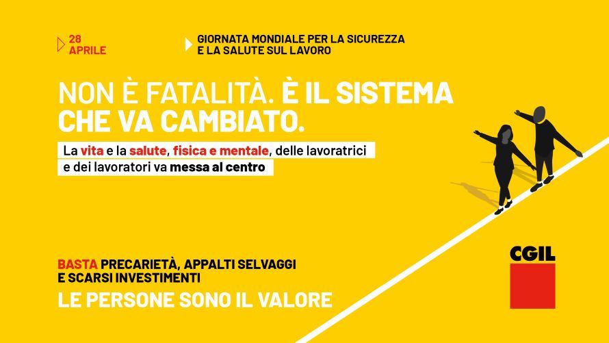 Il 28 aprile &egrave; la Giornata mondiale per la sicurezza sul lavoro, CGIL Siena: &ldquo;Gli infortuni non sono mai una fatalit&agrave;&rdquo;