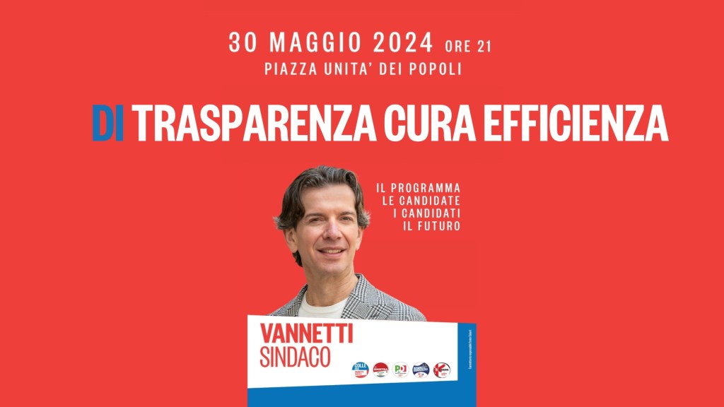 Vannetti Sindaco, grande serata con candidate e candidati