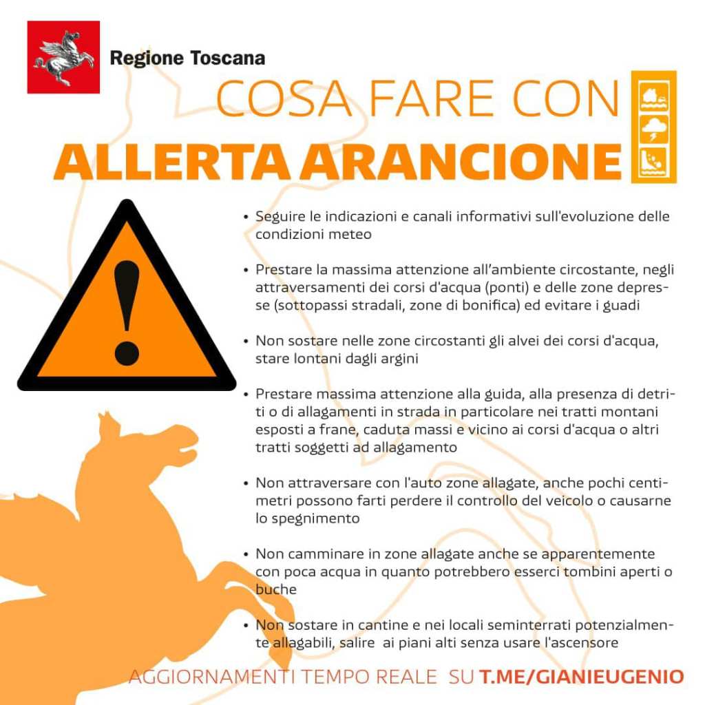 Giani: protezione civile mobilitata nell'Alto Mugello. Ecco il vademecum
