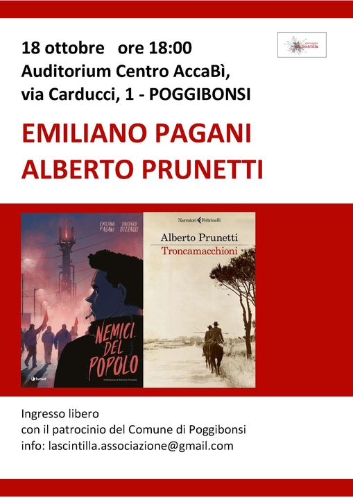 Scintille d'Autunno: dialogo con Prunetti e Pagani all'HB di Poggibonsi