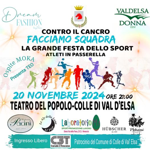 A Colle di Val d’Elsa lo sport per la solidarietà contro il cancro
