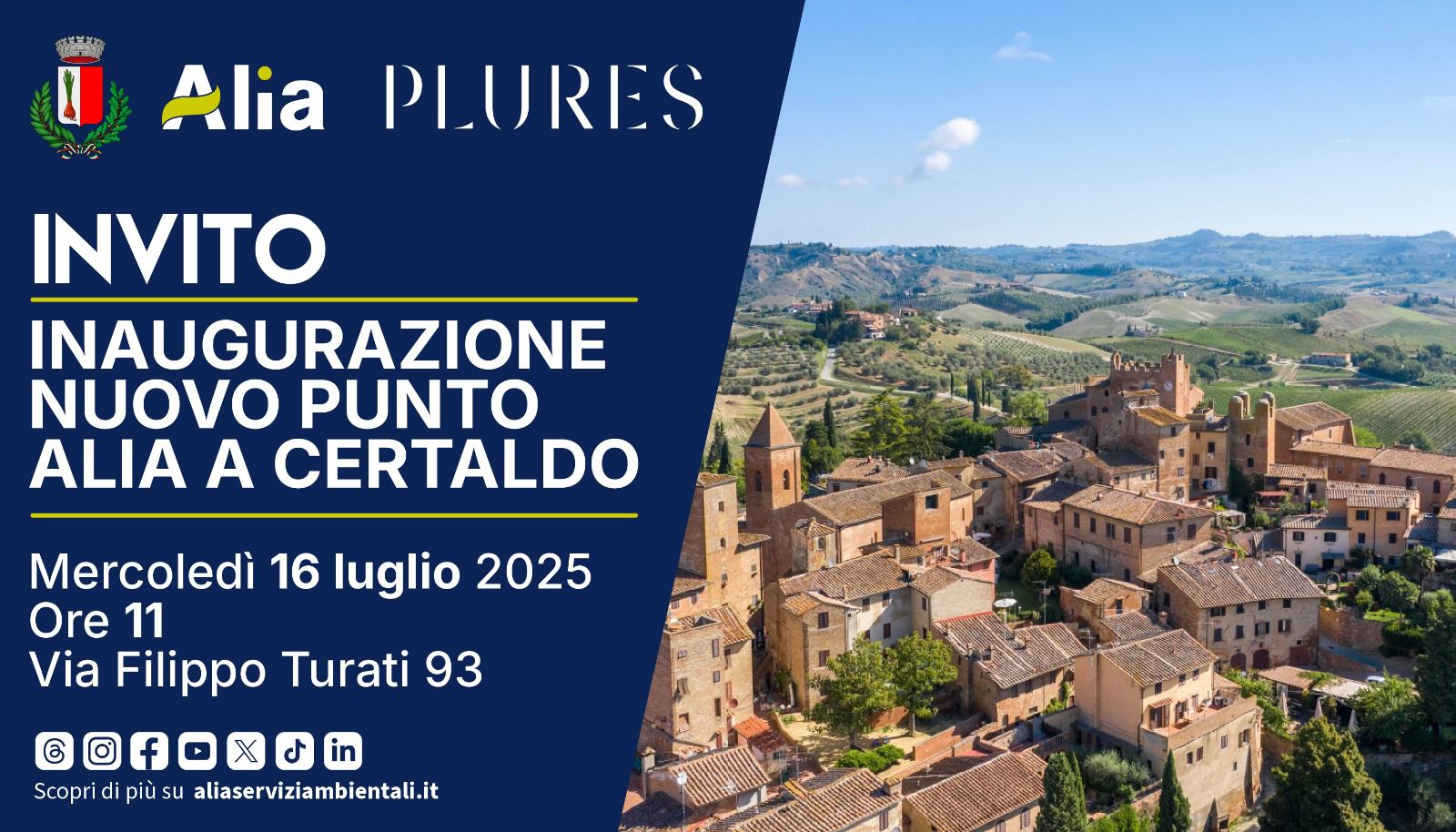 Nuovo Punto Alia a Certaldo: uno sportello multifunzionale per i servizi ambientali