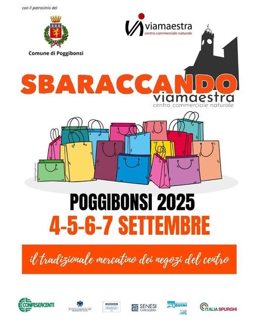 "Sbaraccando 2025" a Poggibonsi: torna il mercatino dei negozi del centro