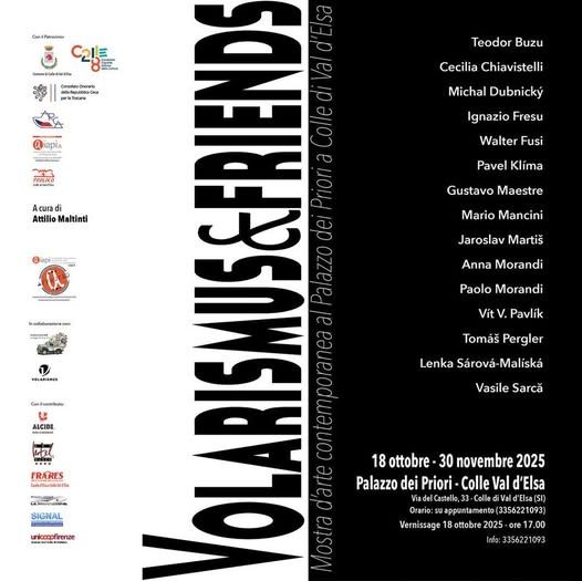 Volarismus & Friends: mostra internazionale a Colle di Val d'Elsa nel Palazzo dei Priori