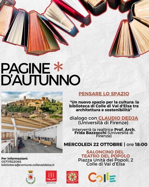 “Un nuovo spazio per la cultura”: a Colle si discute di architettura sostenibile per la nuova biblioteca