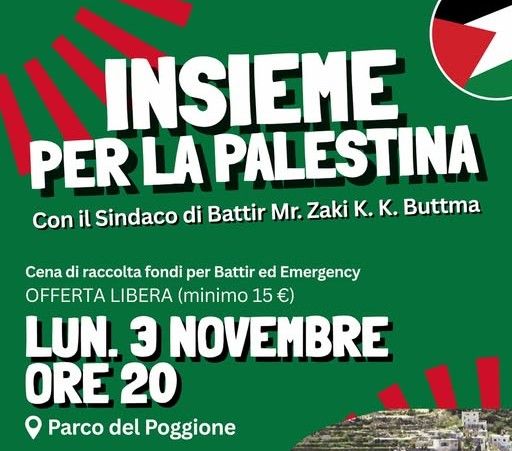 Insieme per la Palestina. San Casciano stringe un patto di gemellaggio con Battir
