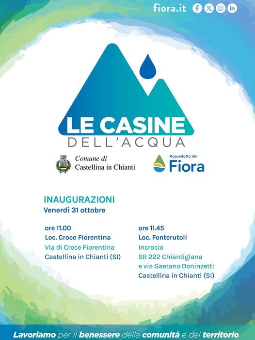 In arrivo a Castellina in Chianti due nuove casine dell’acqua   
