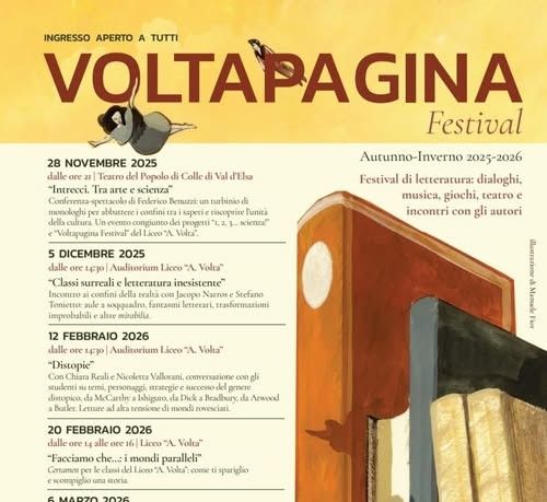 Voltapagina a Colle Val d'Elsa: il liceo Volta tra letteratura, arte e scienza