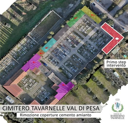 Investimento da 230mila euro per la rimozione dell’amianto da alcune strutture del cimitero di Tavarnelle