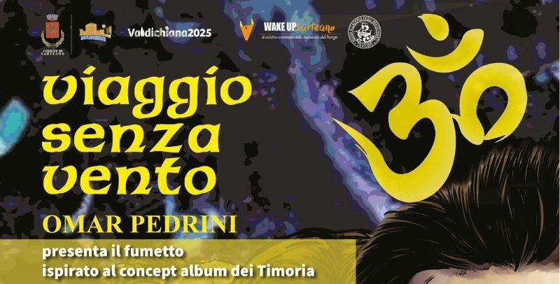 Omar Pedrini presenta “Viaggio senza vento”: il 7 dicembre a Sarteano un nuovo appuntamento tra musica e fumetto