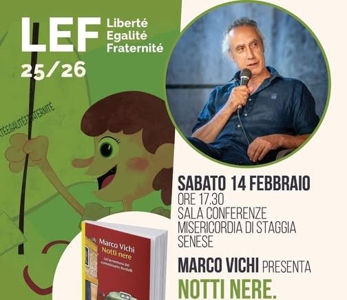 Marco Vichi a Staggia Senese: il Commissario Bordelli protagonista al Festival LEF