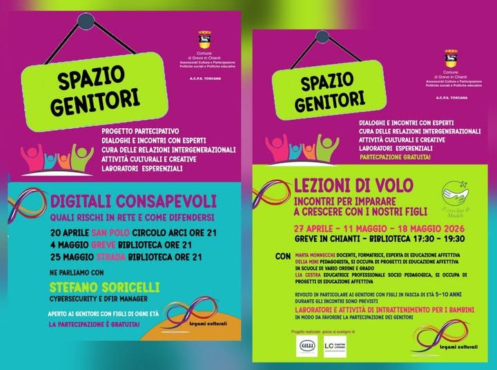 Nasce &ldquo;Spazio Genitori&rdquo;: a Greve, San Polo e Strada tre incontri sulla sicurezza digitale dei figli