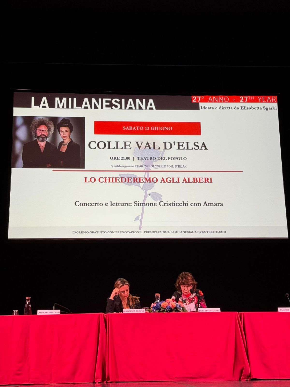Colle di Val d&rsquo;Elsa protagonista della Milanesiana: una giornata tra cinema, musica e cultura