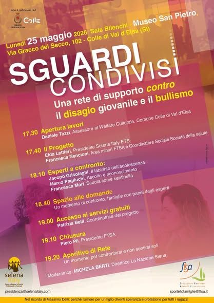 Disagio giovanile in Valdelsa: luned&igrave; 25 maggio si presenta il progetto "Sguardi condivisi"