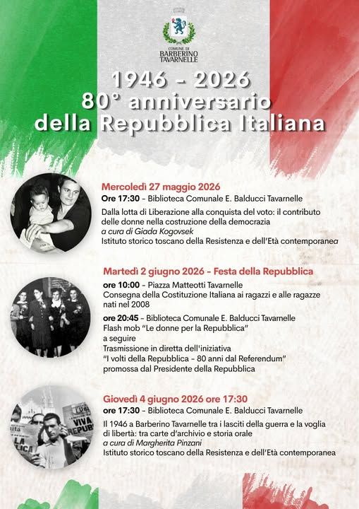 Il 1946 e la nascita della Repubblica: due incontri storici a Barberino Tavarnelle