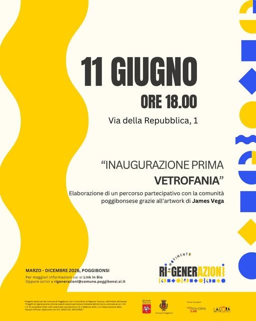 Rigenerazione Urbana:  in via Maestra la prima vetrofania d&rsquo;artista firmata James Vega