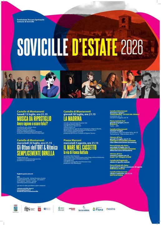 Sovicille d&rsquo;Estate 2026: il programma degli eventi in Toscana