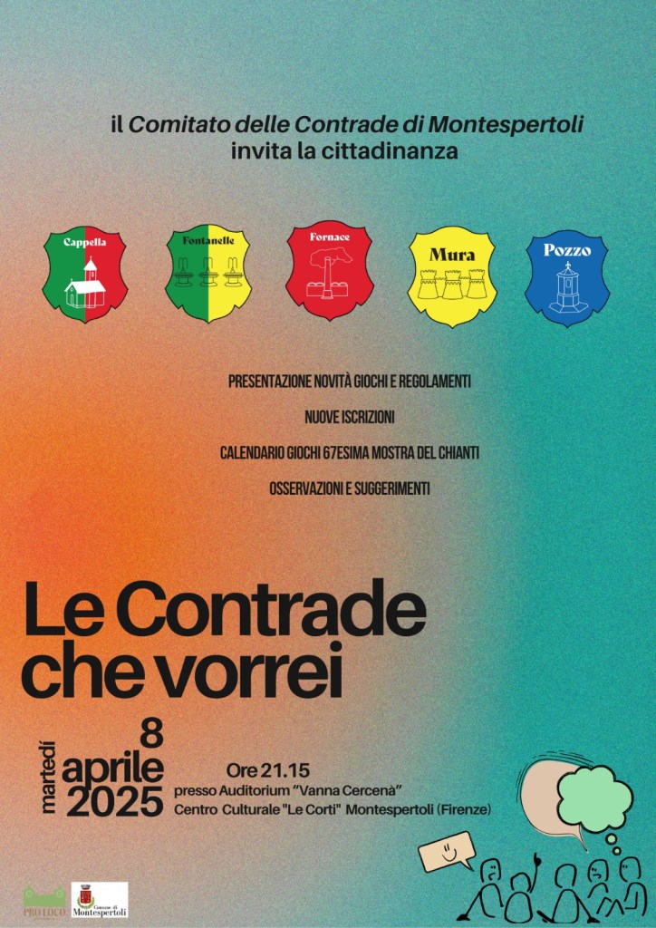 Montespertoli istituzionalizza le contrade: un passo storico per la comunità