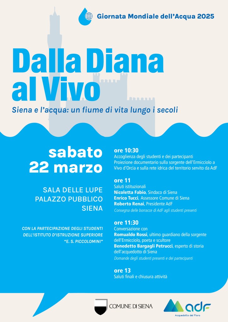 Giornata Mondiale dell’Acqua: Comune di Siena e AdF insieme agli studenti