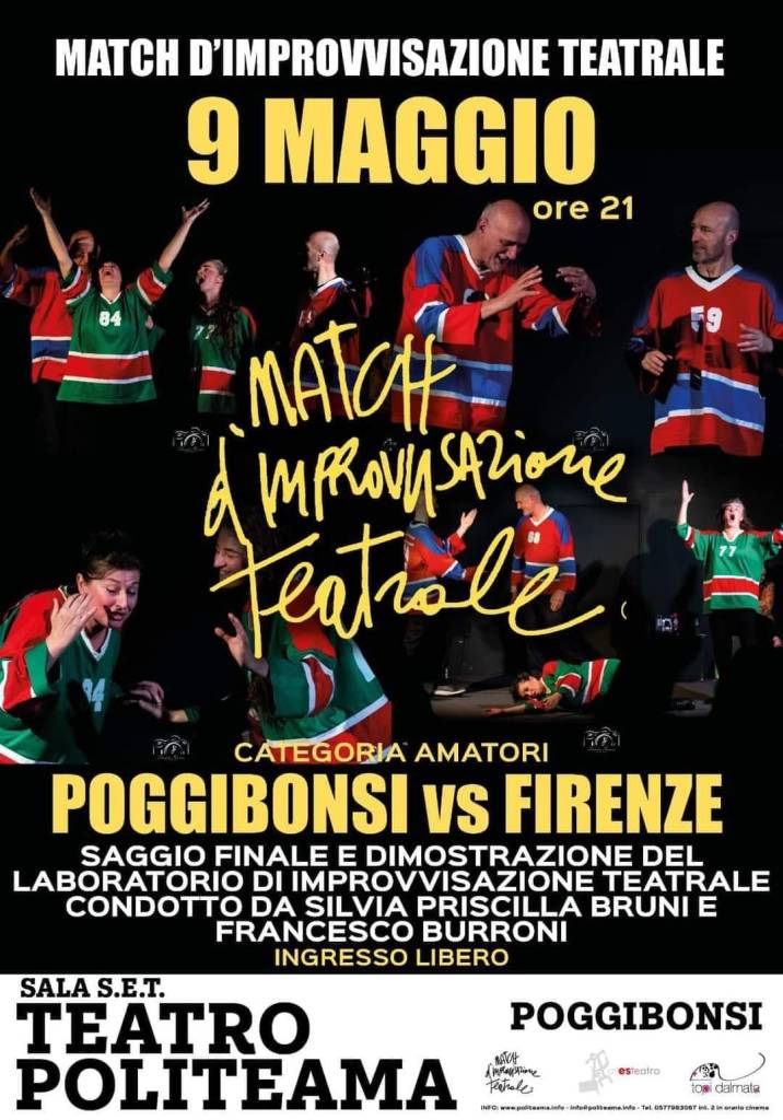 Allievi sul palco per il Match amatori di improvvisazione teatrale “Poggibonsi vs Firenze”