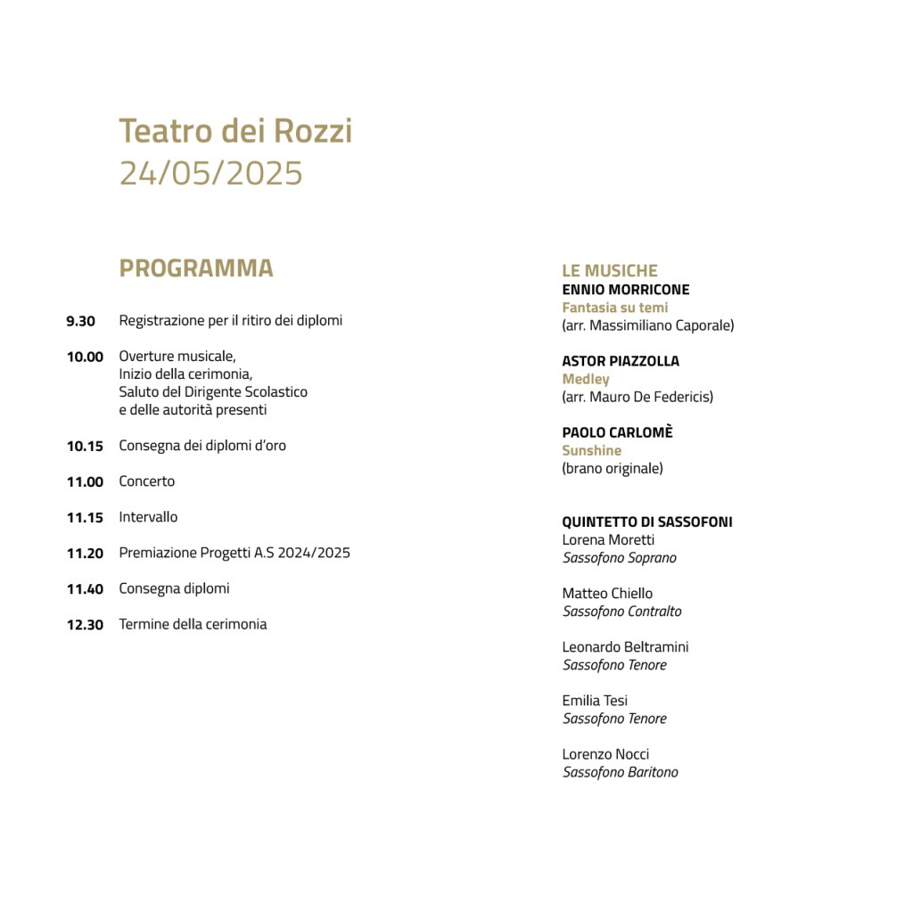 Al Teatro dei Rozzi la terza edizione del Bandini d’oro