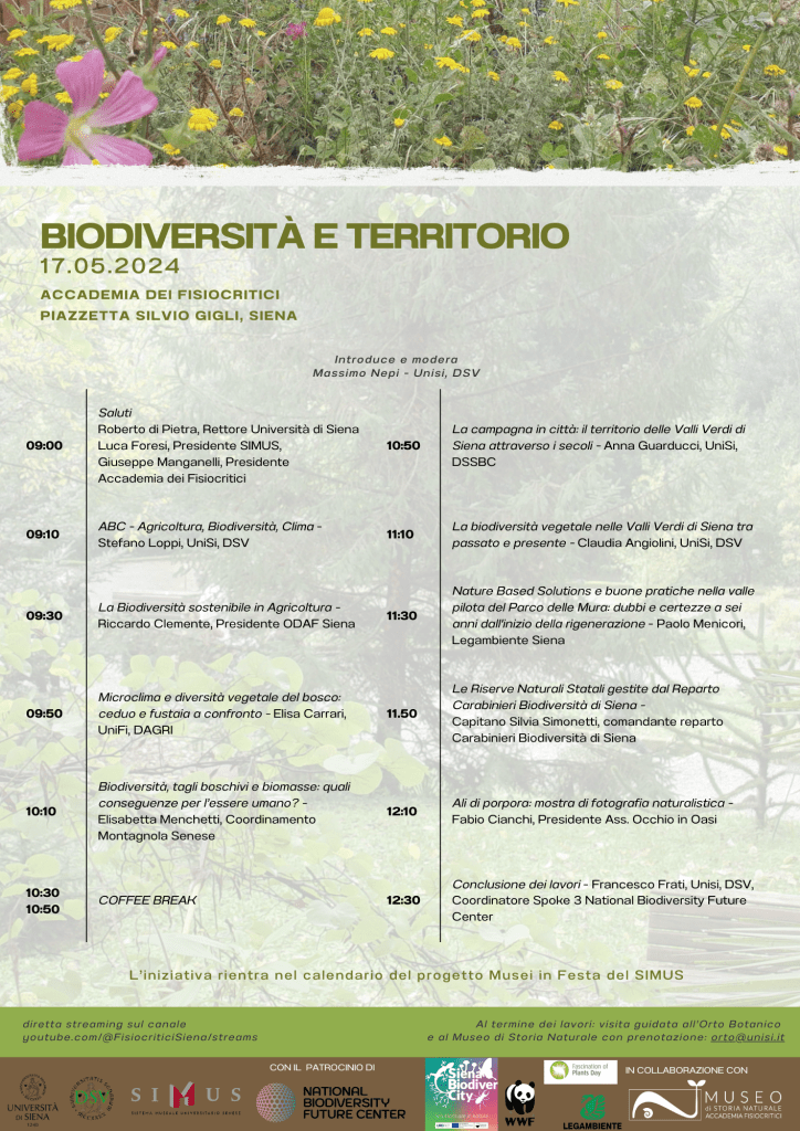 Biodiversità, un convegno apre la rassegna universitaria Musei in Festa