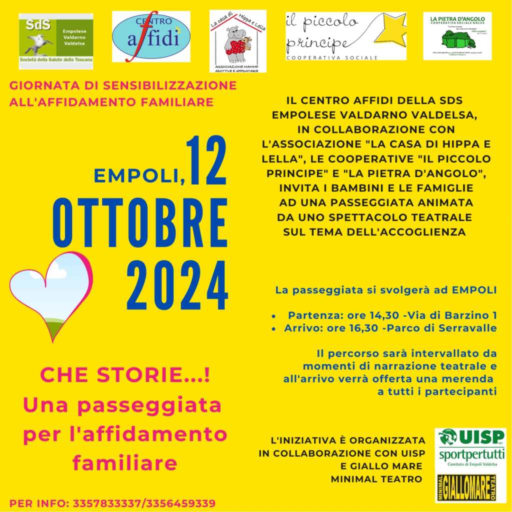 Empoli, una passeggiata per l’affidamento familiare