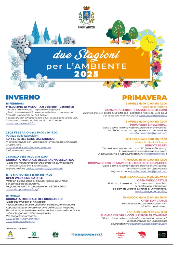 Empoli, M’Illumino di Meno, “Due stagioni per l’ambiente”