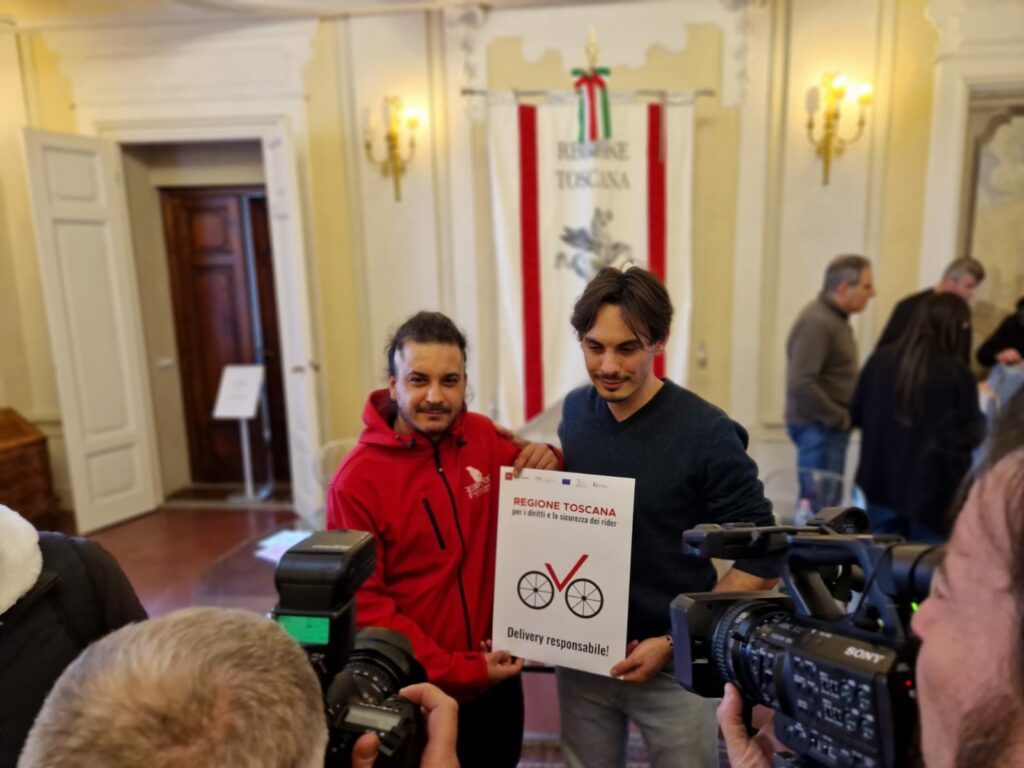 Rider, in Toscana consegne a domicilio con marchio etico