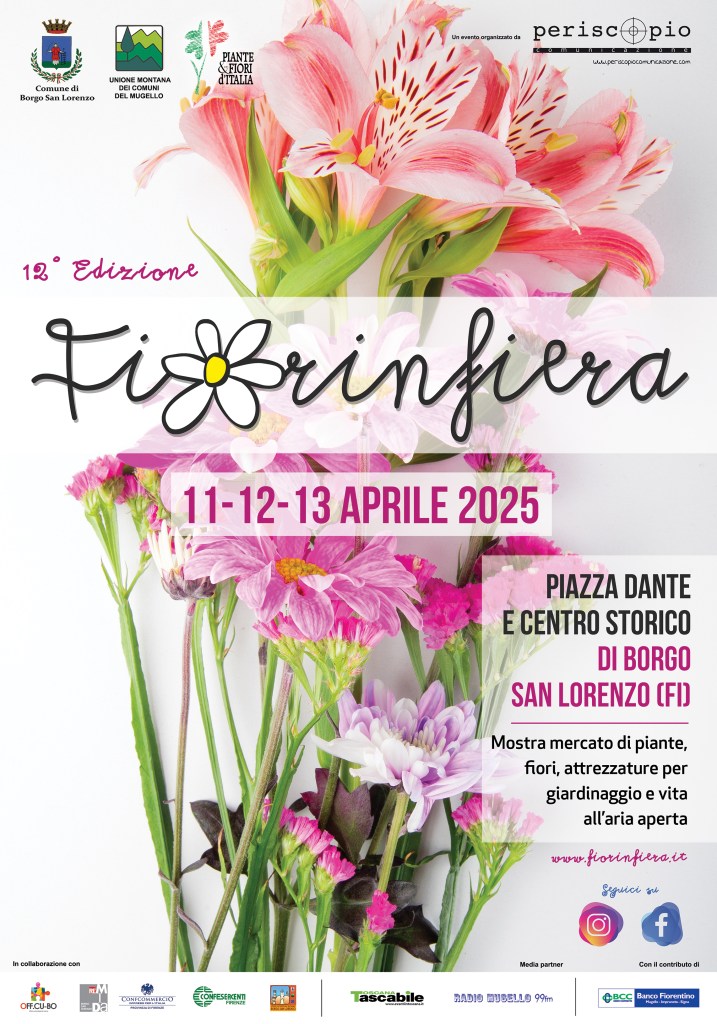 Dall’11 al 13 aprile torna Fiorinfiera a colorare Borgo San Lorenzo