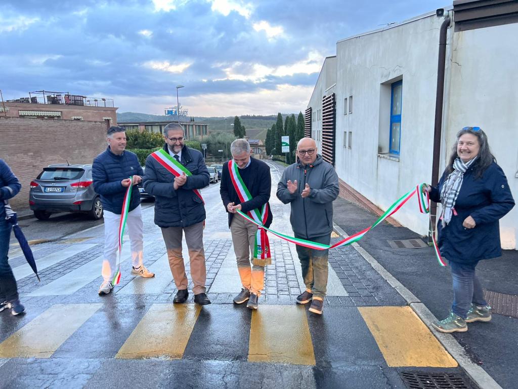 Quercegrossa: inaugurati gli interventi di sicurezza stradale realizzati