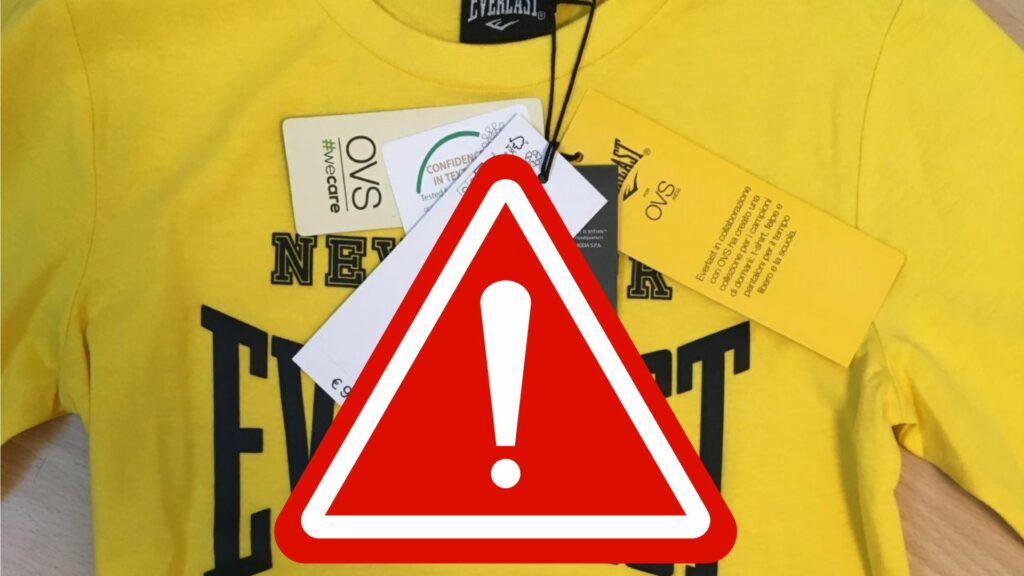 “Rischio maglie tossiche per bambini”: il ministero della Salute ritira t-shirt di una nota marca