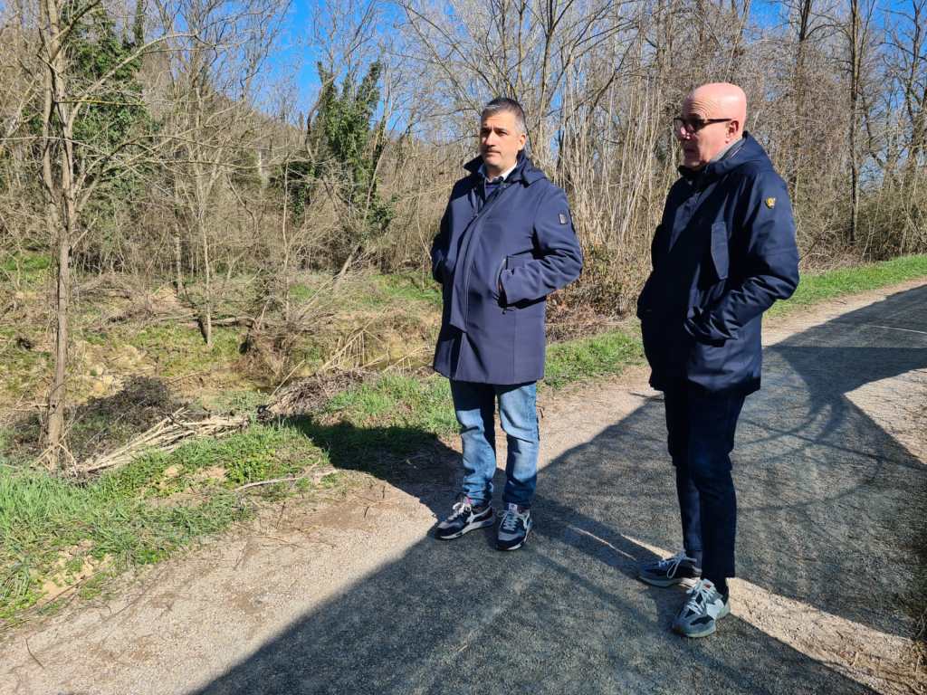 Poggibonsi, sopralluogo sui lavori di bonifica su Elsa, Staggia e Carfini