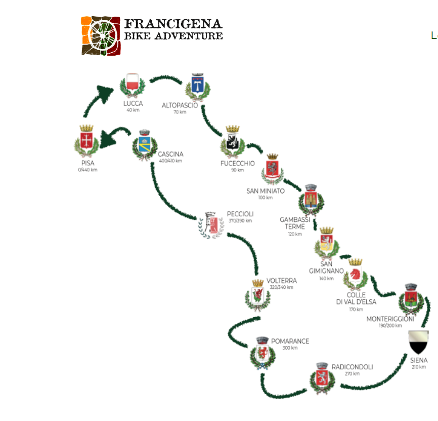 Colle, attesi 200 ciclisti da tutto il mondo per la Francigena Bike Adventure