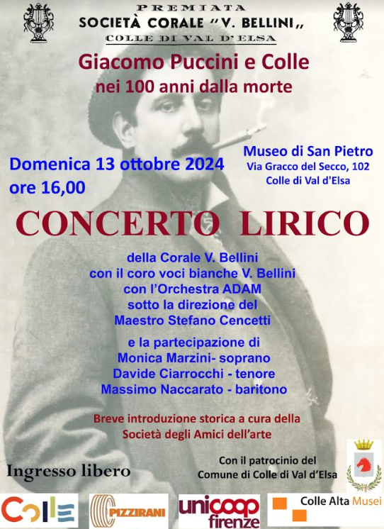 Colle di Val d'Elsa celebra Giacomo Puccini: concerto lirico in onore del grande compositore