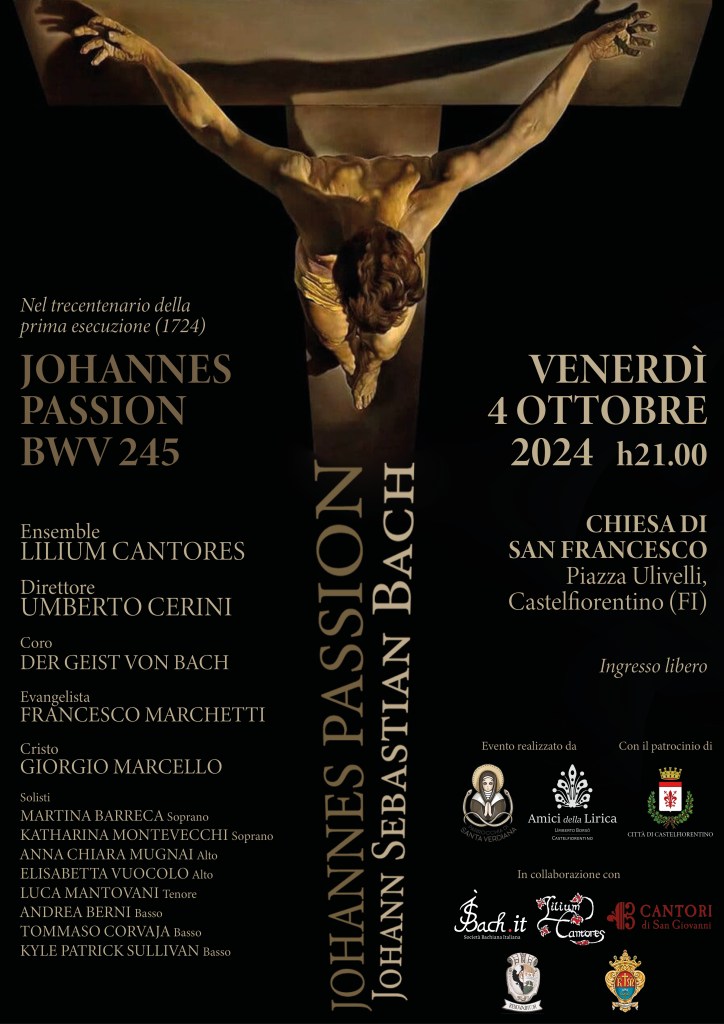 Castelfiorentino, Johannes Passion, concerto alla Chiesa di San Francesco