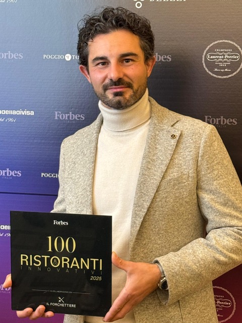 Il senese Leonardo Fiorenzani premiato a Milano alla cerimonia di Forbes Italia