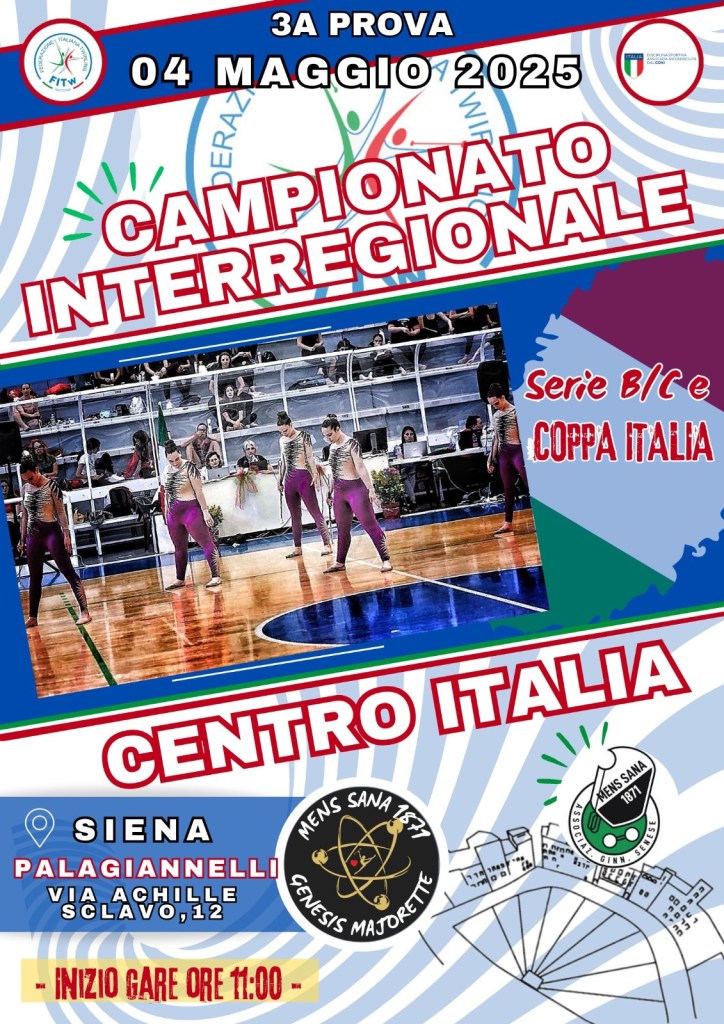 Polisportiva Mens Sana 1871, Majorette: al PalaGiannelli vanno in scena i Campionati Interregionali di Twirling